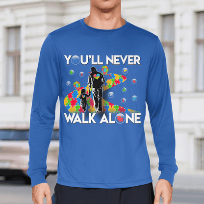 You'll never walk alone The Autism T-Shirt, Gift for People with Depression,