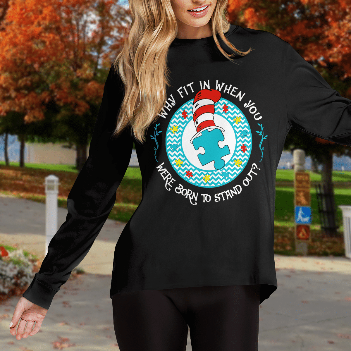 Why Fit In When You The Autism T-Shirt, Gift for People with Depression,