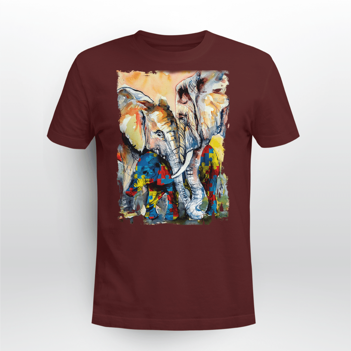 Autism - Elephant The Autism T-Shirt, Gift for People with Depression,