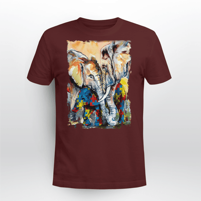 Autism - Elephant The Autism T-Shirt, Gift for People with Depression,