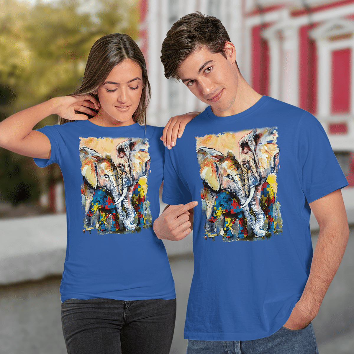 Autism - Elephant The Autism T-Shirt, Gift for People with Depression,