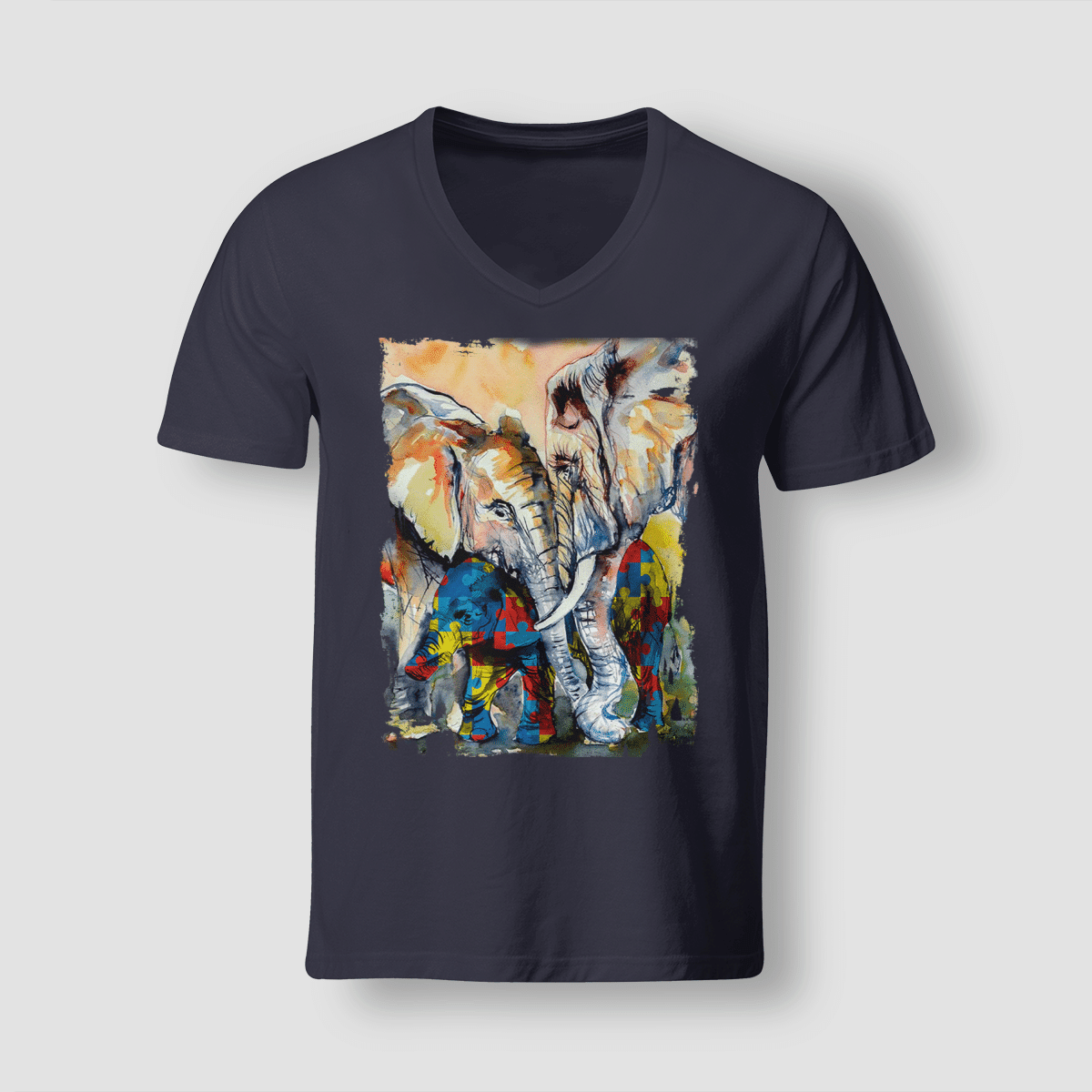 Autism - Elephant The Autism T-Shirt, Gift for People with Depression,