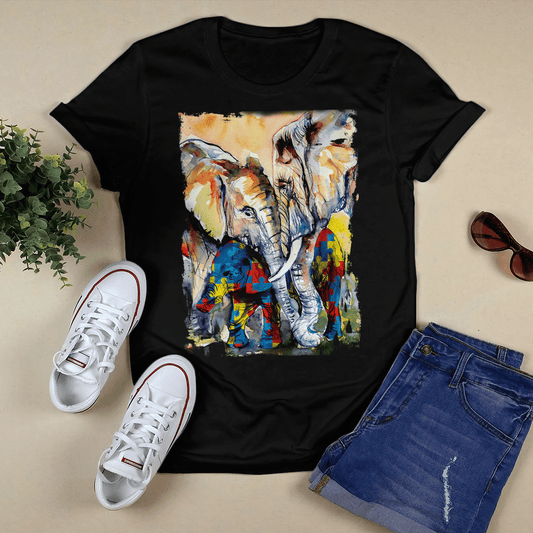 Autism - Elephant The Autism T-Shirt, Gift for People with Depression,