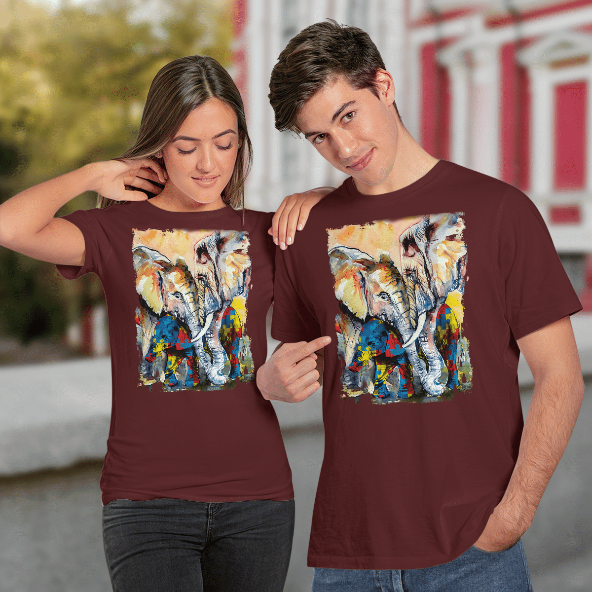 Autism - Elephant The Autism T-Shirt, Gift for People with Depression,