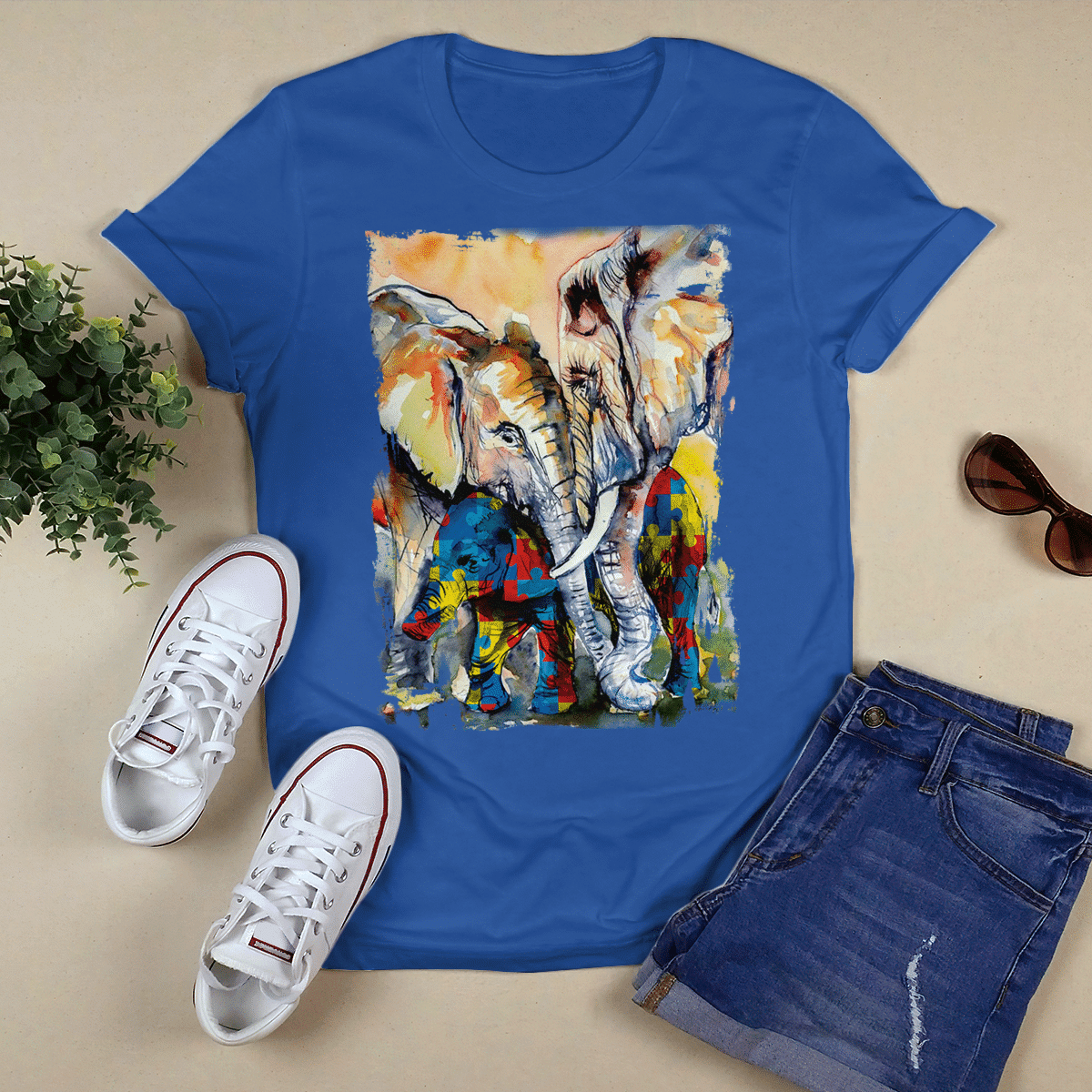 Autism - Elephant The Autism T-Shirt, Gift for People with Depression,