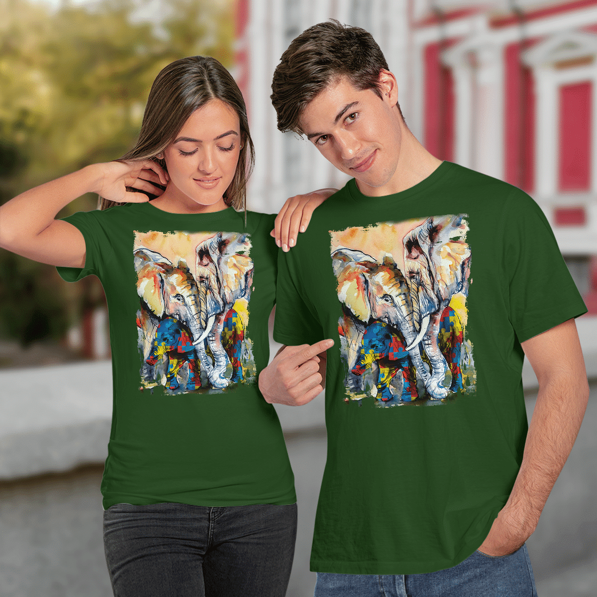 Autism - Elephant The Autism T-Shirt, Gift for People with Depression,