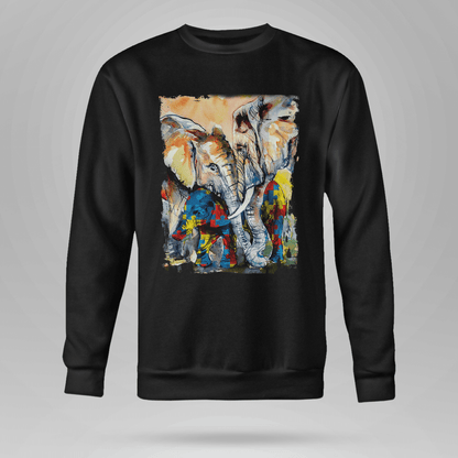 Autism - Elephant The Autism T-Shirt, Gift for People with Depression,