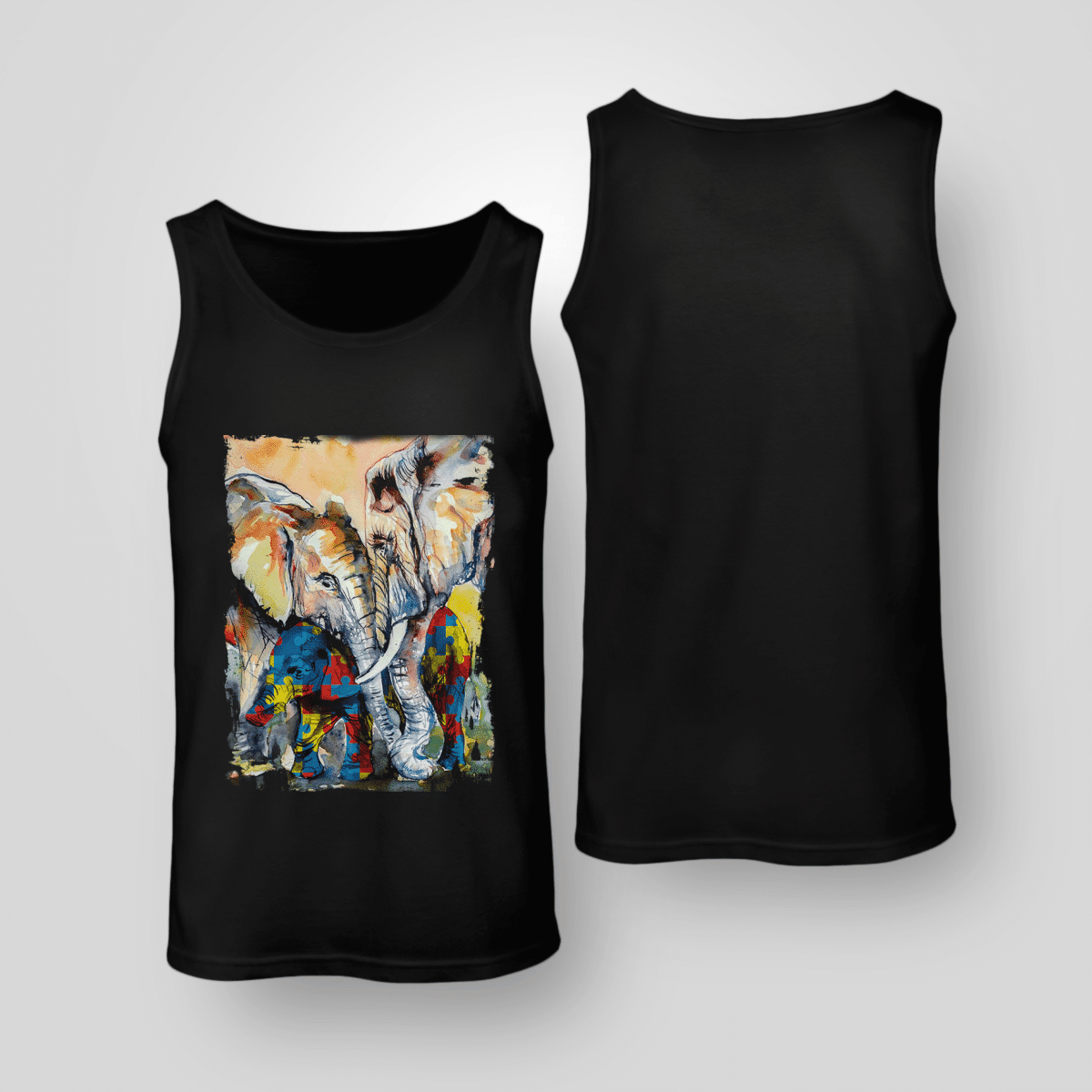 Autism - Elephant The Autism T-Shirt, Gift for People with Depression,