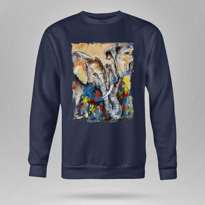 Autism - Elephant The Autism T-Shirt, Gift for People with Depression,