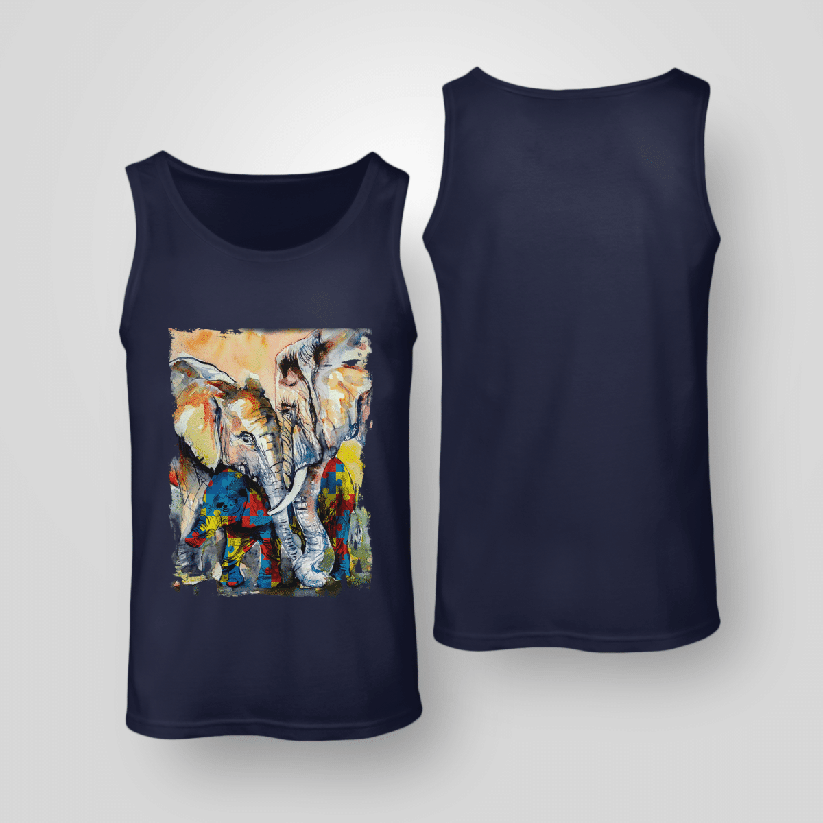 Autism - Elephant The Autism T-Shirt, Gift for People with Depression,