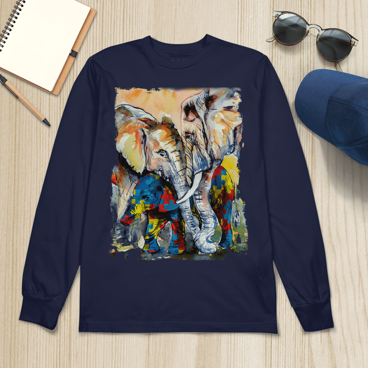 Autism - Elephant The Autism T-Shirt, Gift for People with Depression,