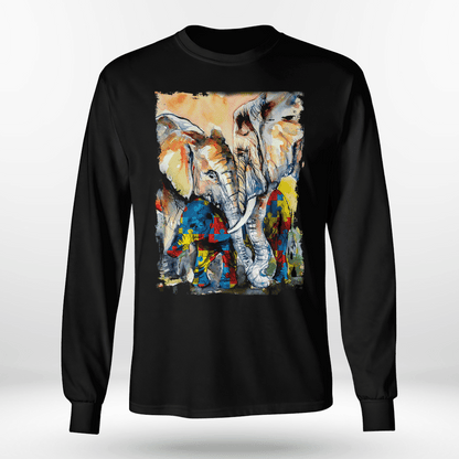 Autism - Elephant The Autism T-Shirt, Gift for People with Depression,