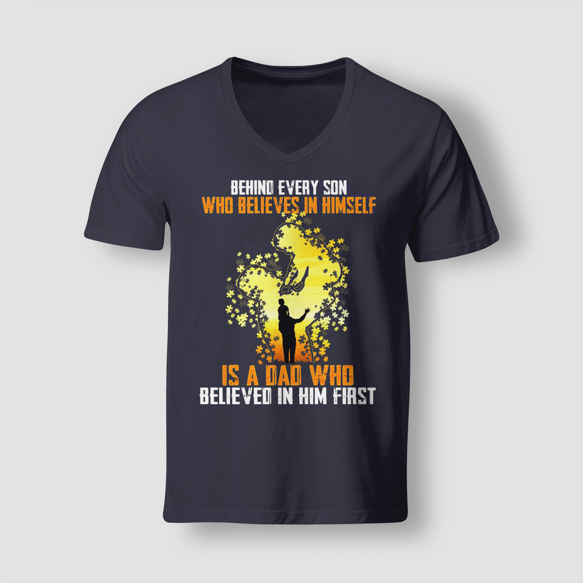 Behind every son The Autism T-Shirt, Gift for People with Depression,