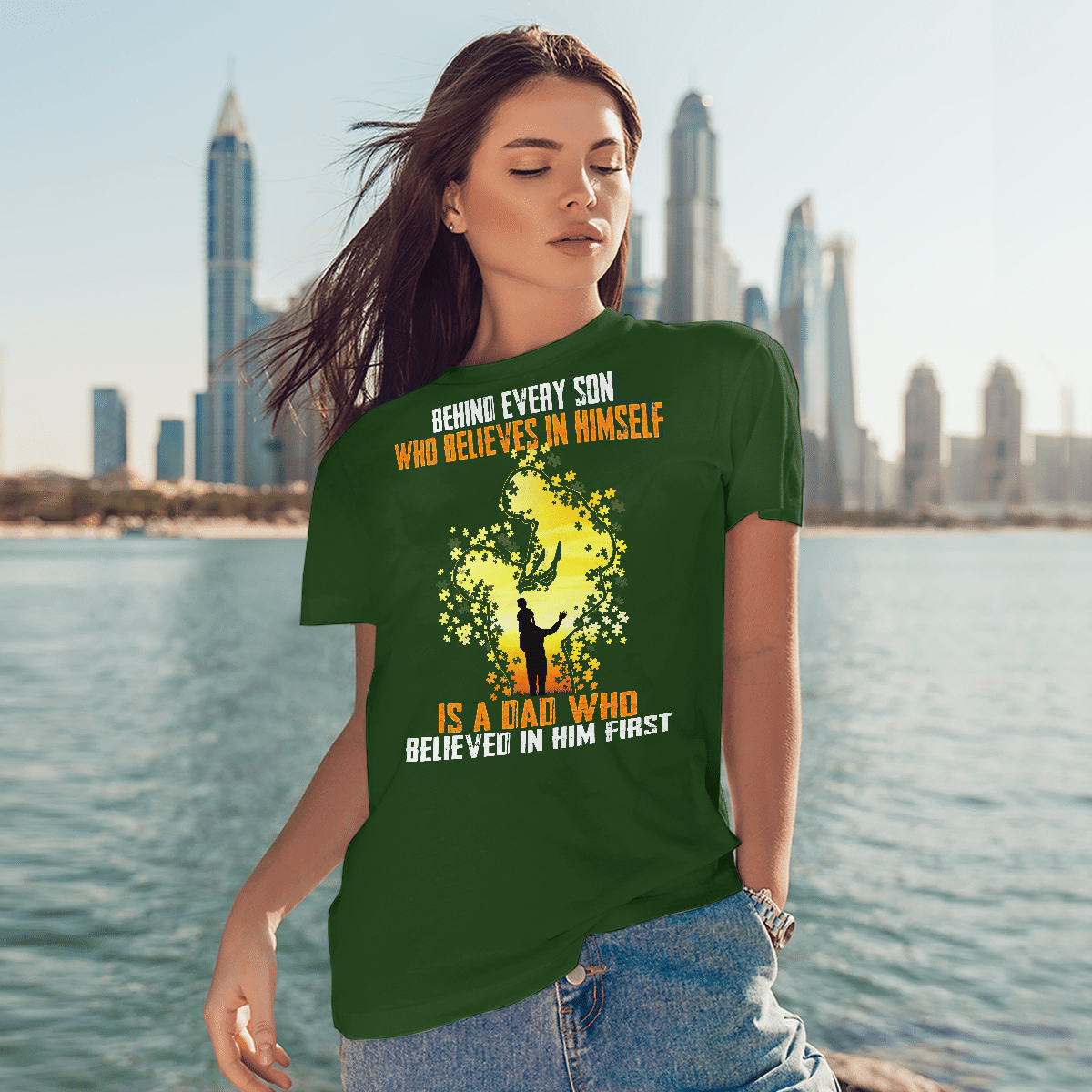 Behind every son The Autism T-Shirt, Gift for People with Depression,
