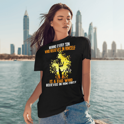 Behind every son The Autism T-Shirt, Gift for People with Depression,