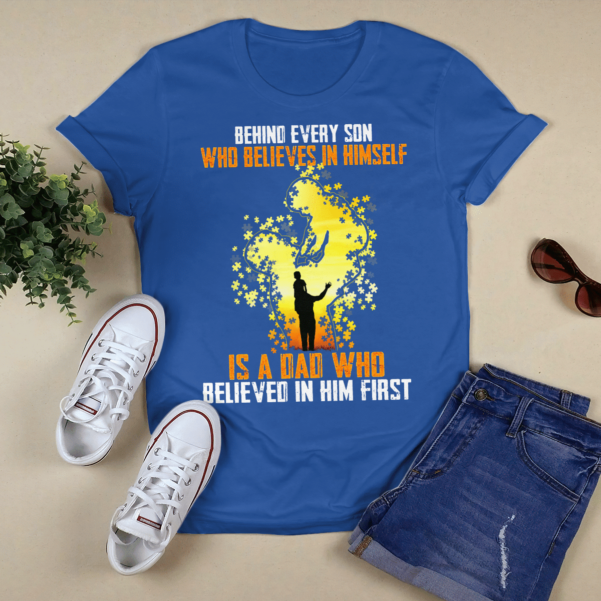 Behind every son The Autism T-Shirt, Gift for People with Depression,