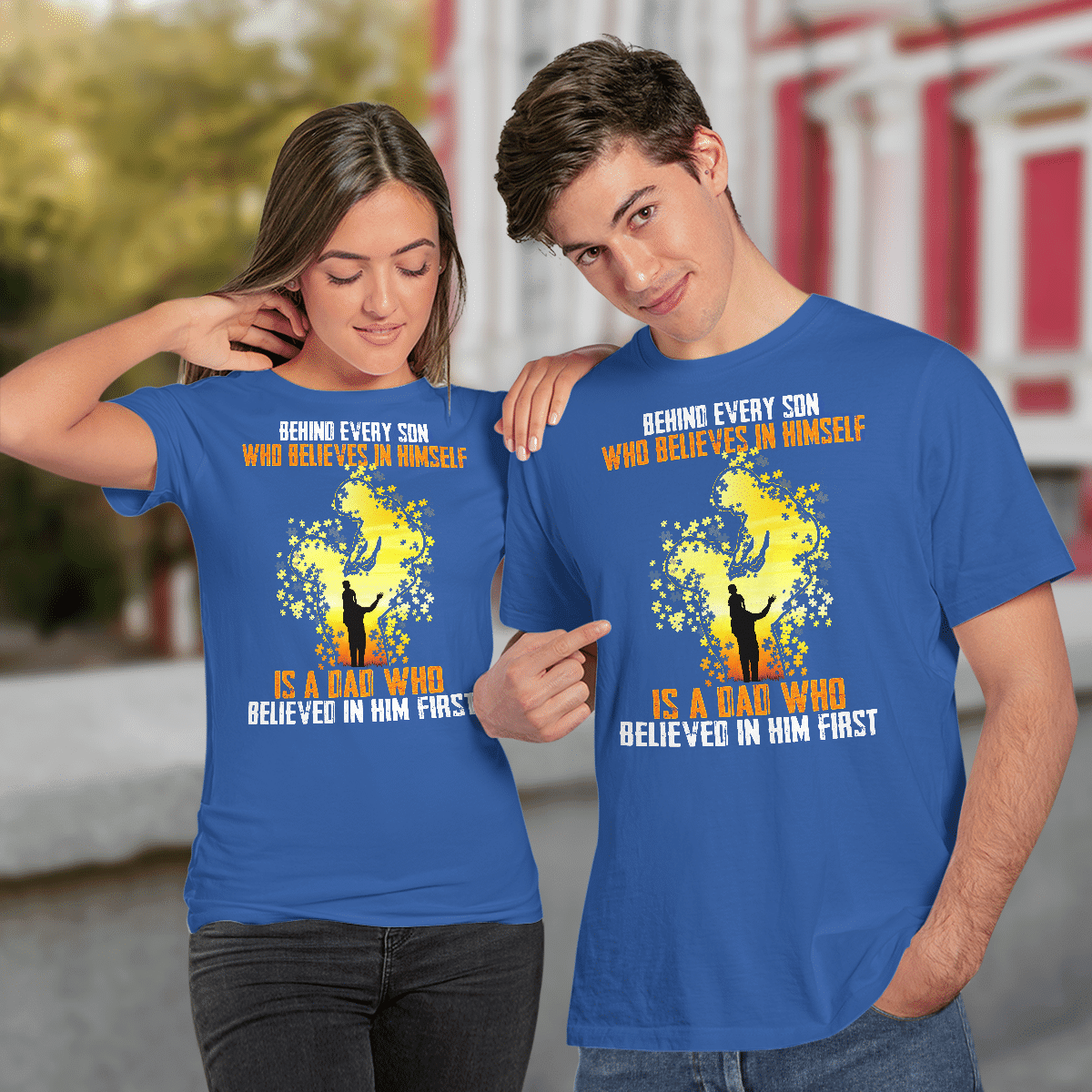 Behind every son The Autism T-Shirt, Gift for People with Depression,
