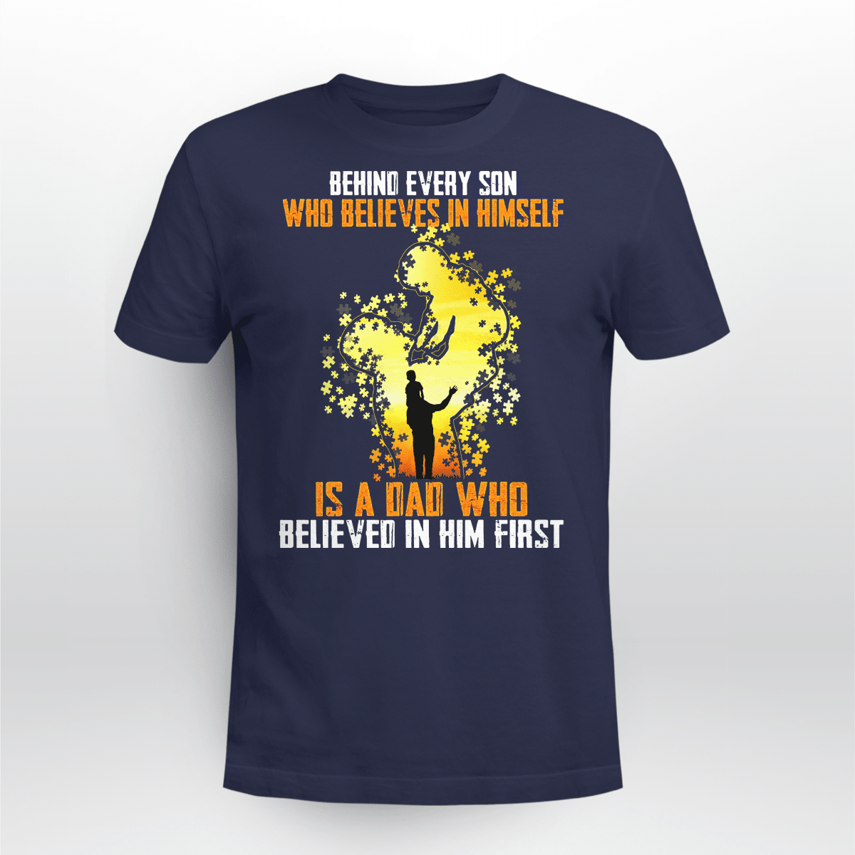 Behind every son The Autism T-Shirt, Gift for People with Depression,