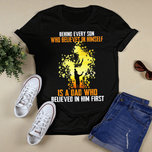 Behind every son The Autism T-Shirt, Gift for People with Depression,