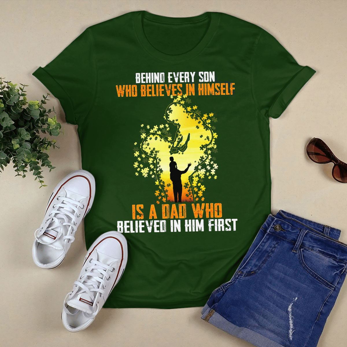 Behind every son The Autism T-Shirt, Gift for People with Depression,