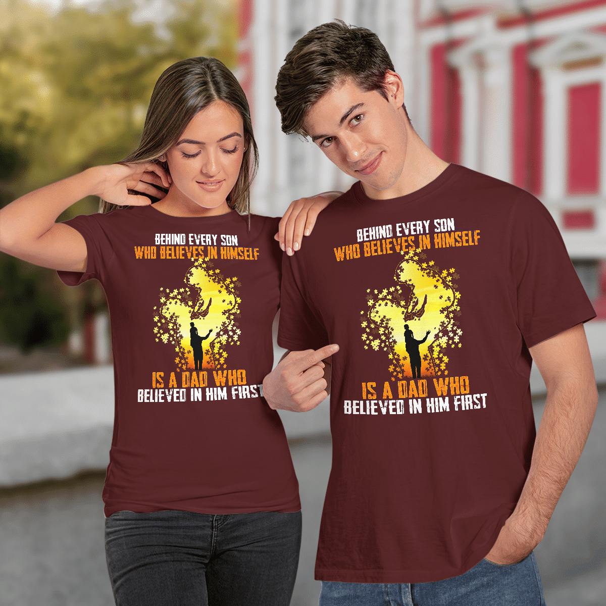 Behind every son The Autism T-Shirt, Gift for People with Depression,