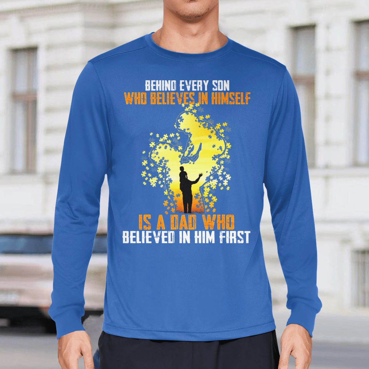 Behind every son The Autism T-Shirt, Gift for People with Depression,