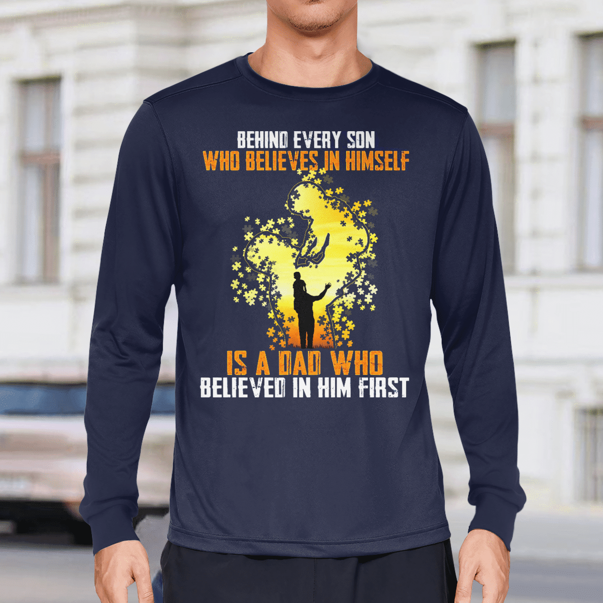 Behind every son The Autism T-Shirt, Gift for People with Depression,