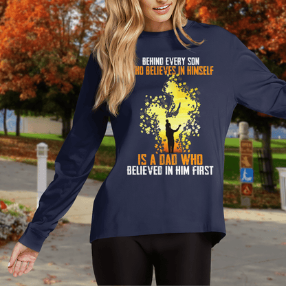 Behind every son The Autism T-Shirt, Gift for People with Depression,