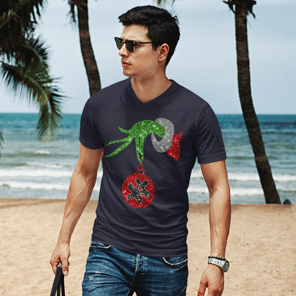 Autism - Christmas The Autism T-Shirt, Gift for People with Depression,