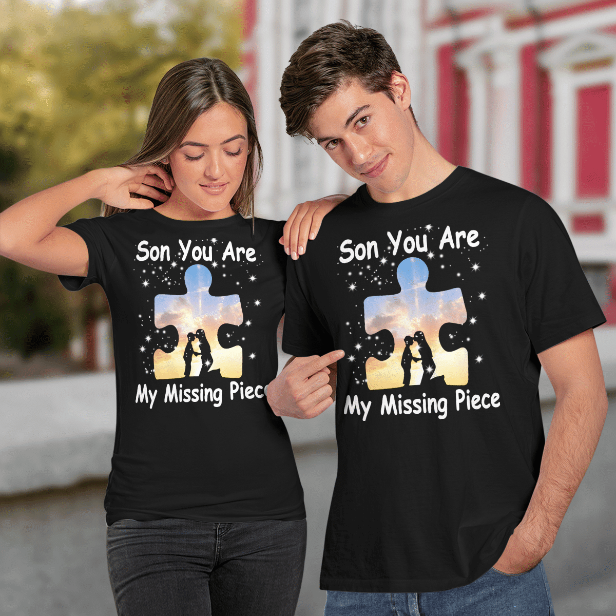 Son you are my missing pieve The Autism T-Shirt, Gift for People with Depression,