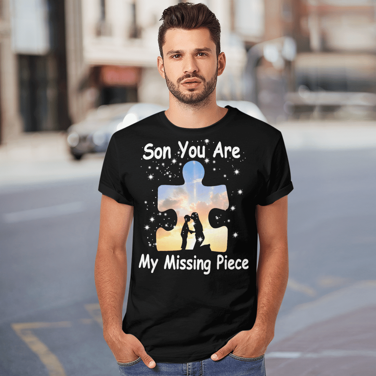 Son you are my missing pieve The Autism T-Shirt, Gift for People with Depression,