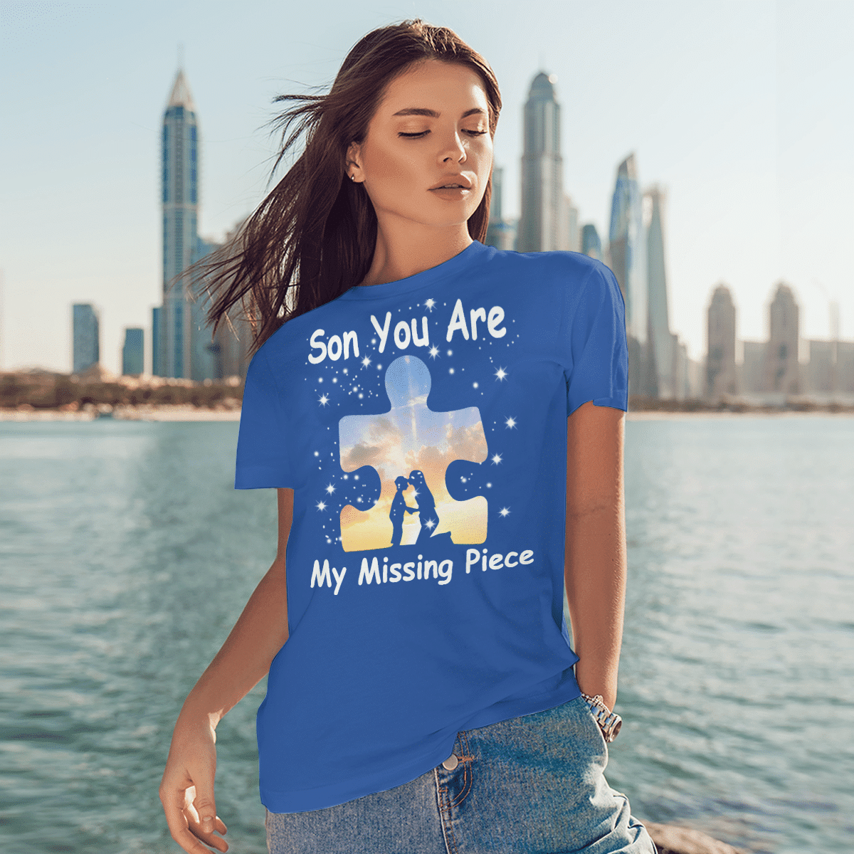 Son you are my missing pieve The Autism T-Shirt, Gift for People with Depression,