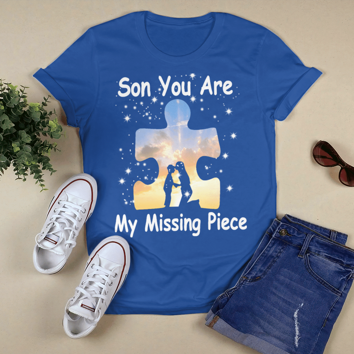 Son you are my missing pieve The Autism T-Shirt, Gift for People with Depression,