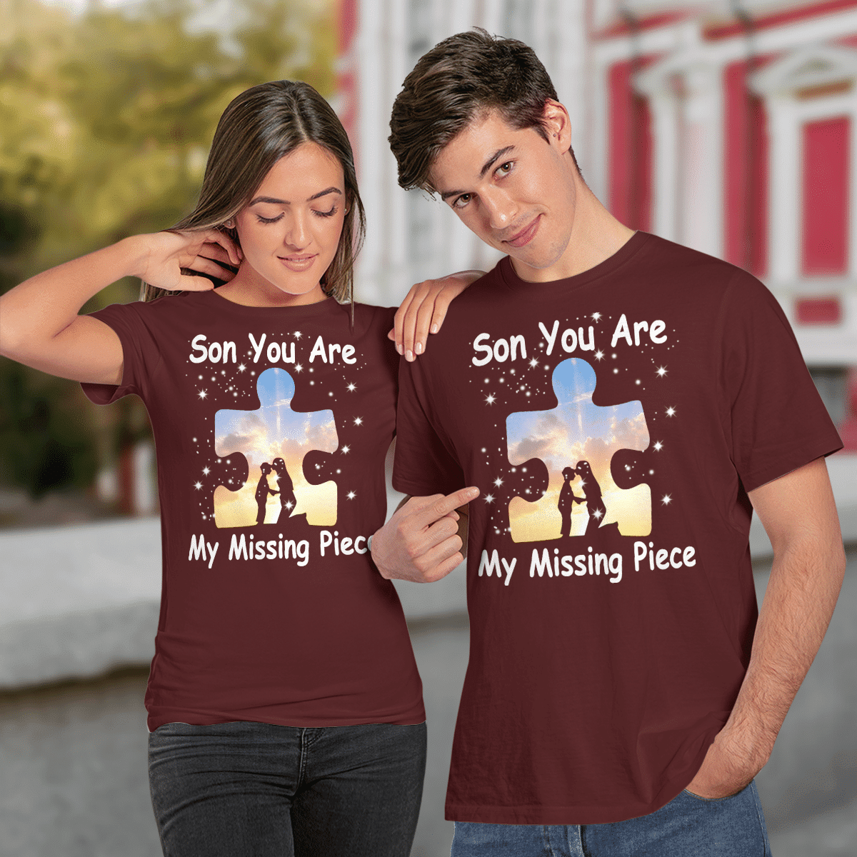 Son you are my missing pieve The Autism T-Shirt, Gift for People with Depression,