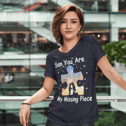 Son you are my missing pieve The Autism T-Shirt, Gift for People with Depression,