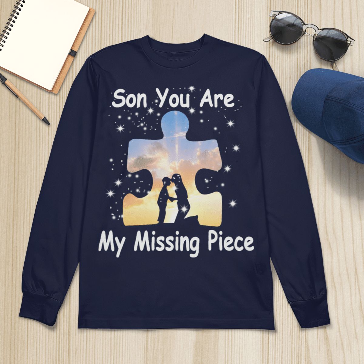 Son you are my missing pieve The Autism T-Shirt, Gift for People with Depression,