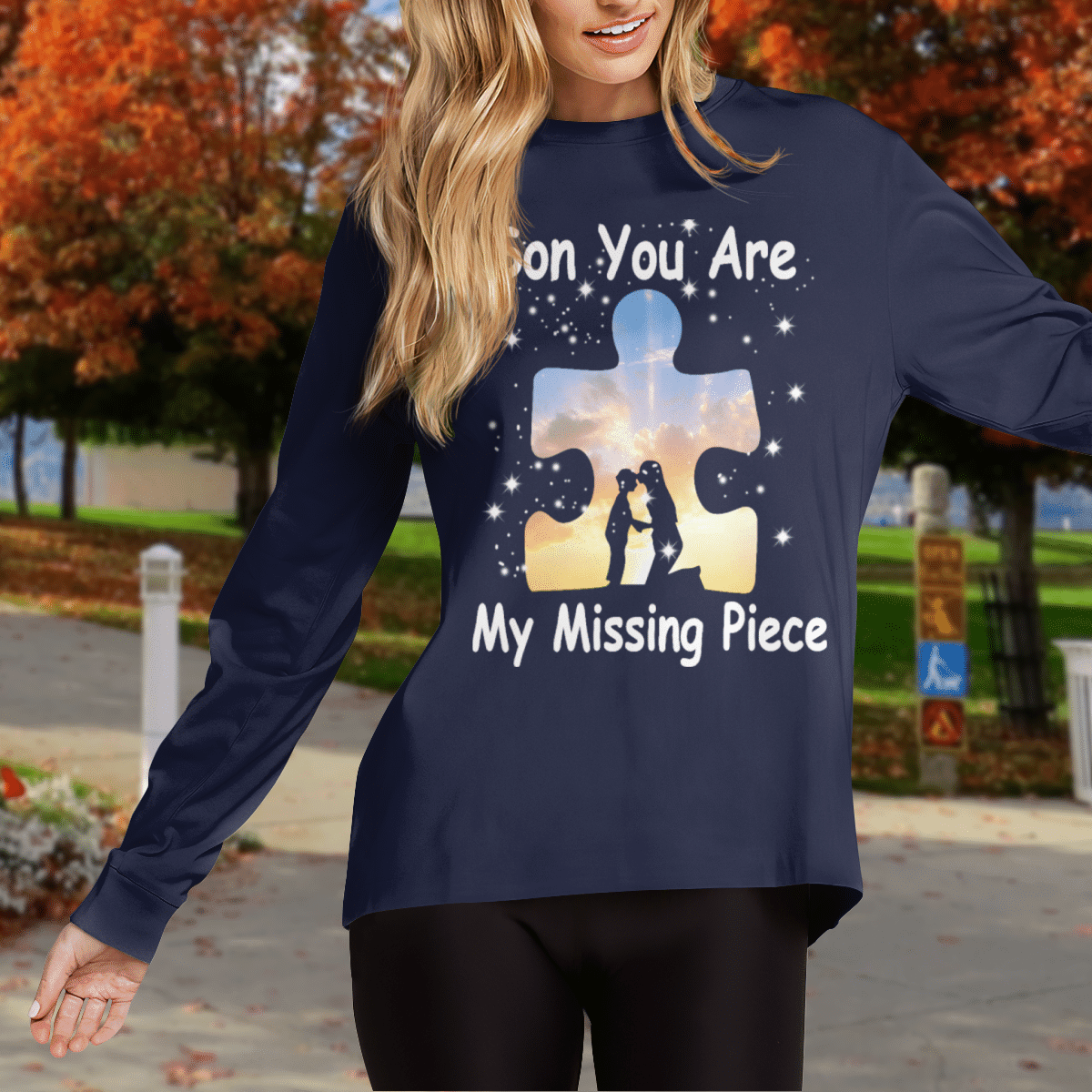 Son you are my missing pieve The Autism T-Shirt, Gift for People with Depression,