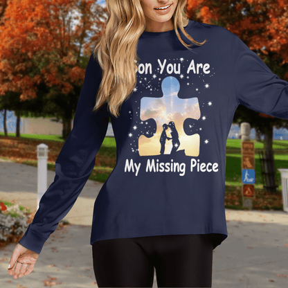 Son you are my missing pieve The Autism T-Shirt, Gift for People with Depression,