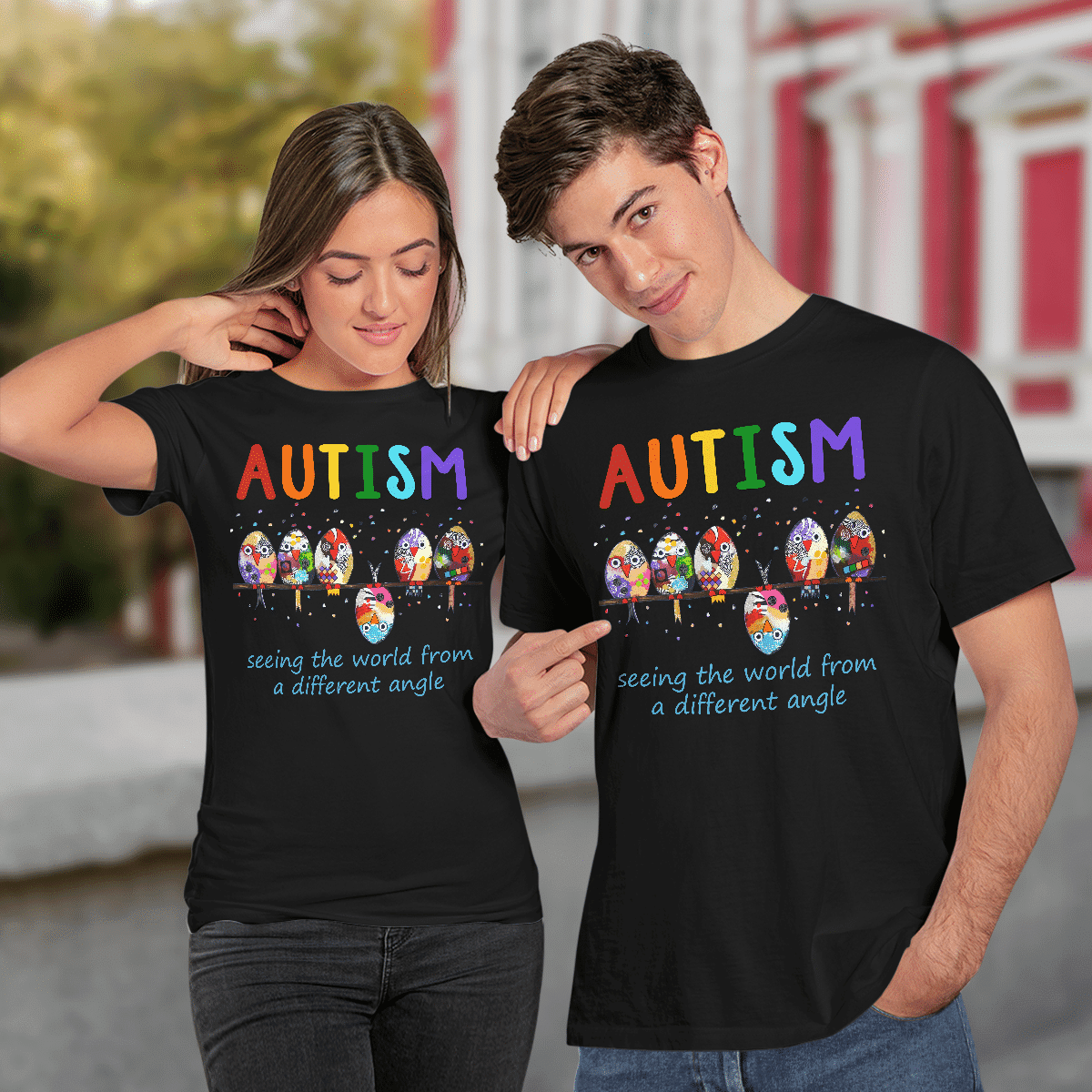 Autism bird The Autism T-Shirt, Gift for People with Depression,