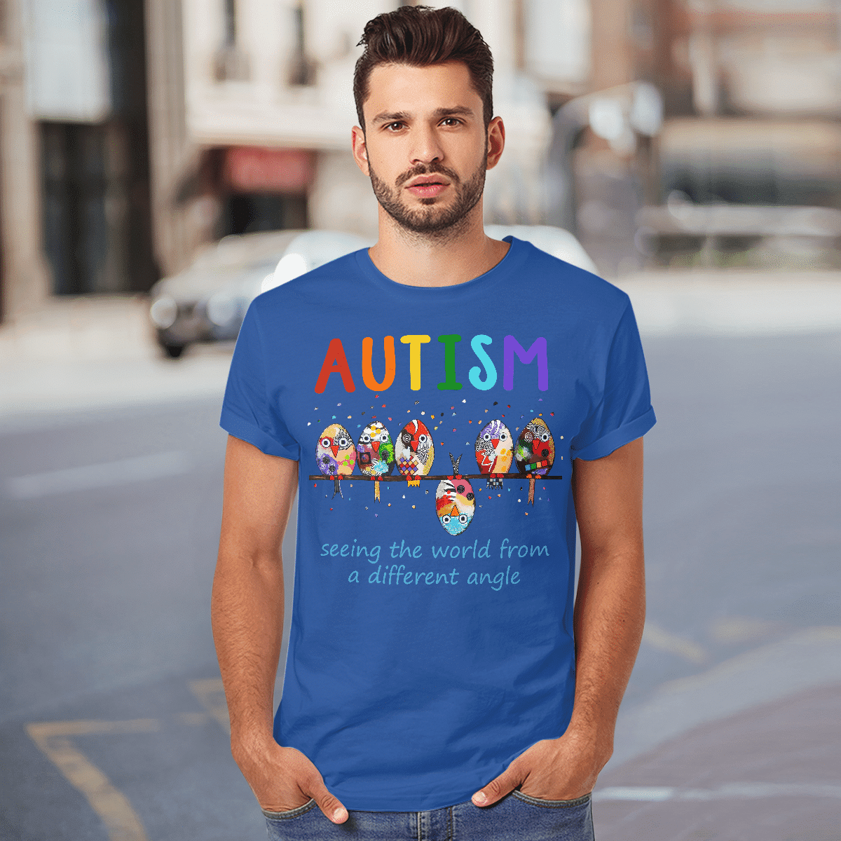 Autism bird The Autism T-Shirt, Gift for People with Depression,
