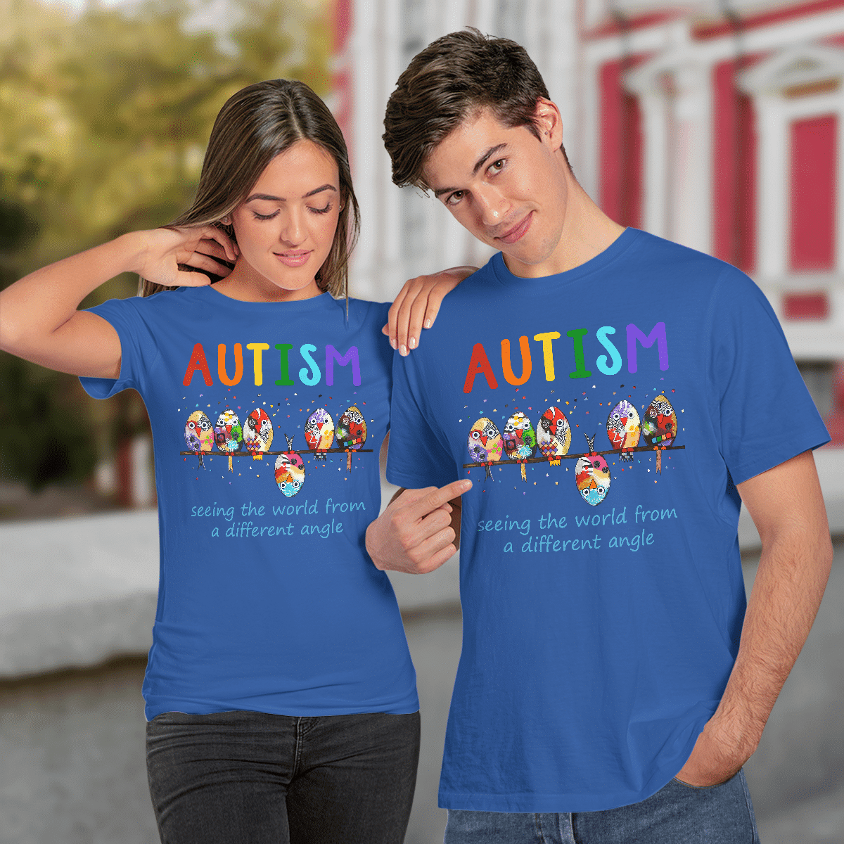 Autism bird The Autism T-Shirt, Gift for People with Depression,