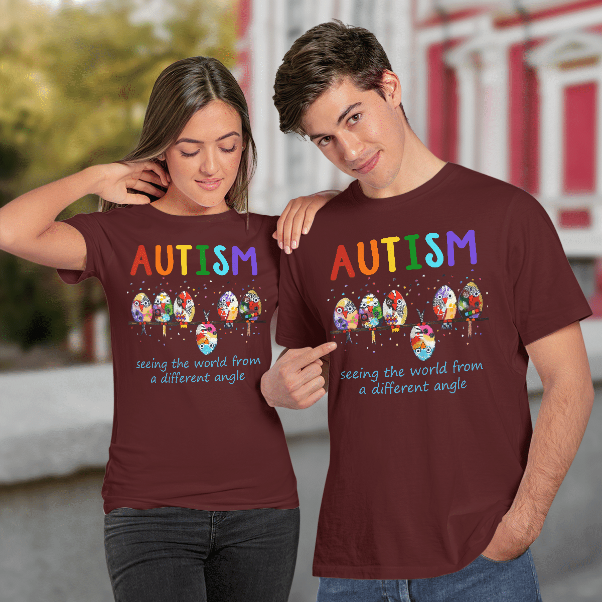 Autism bird The Autism T-Shirt, Gift for People with Depression,