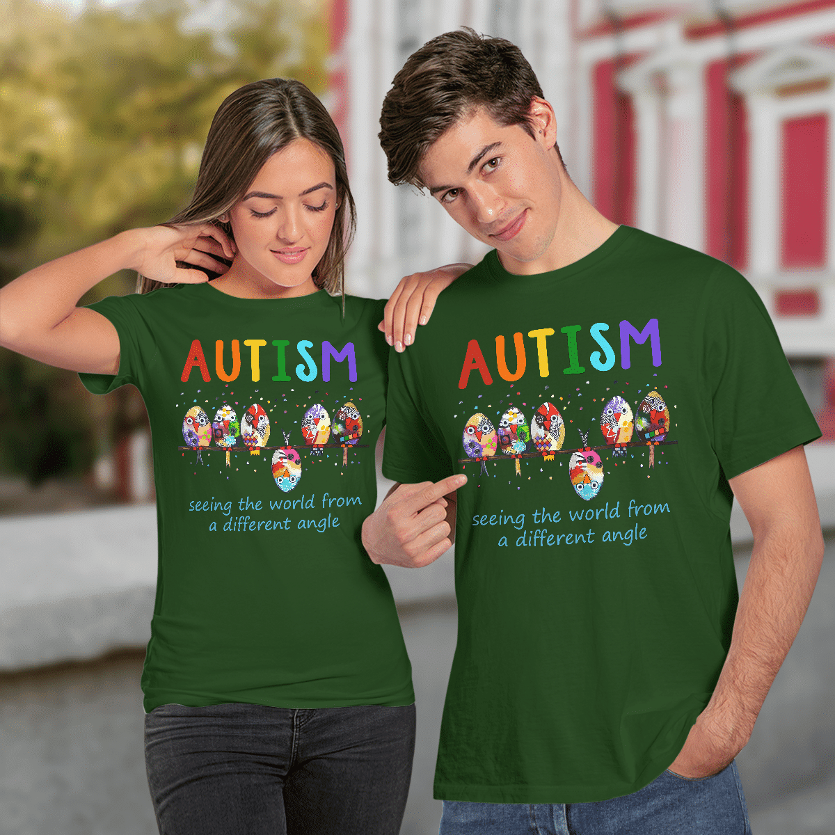 Autism bird The Autism T-Shirt, Gift for People with Depression,
