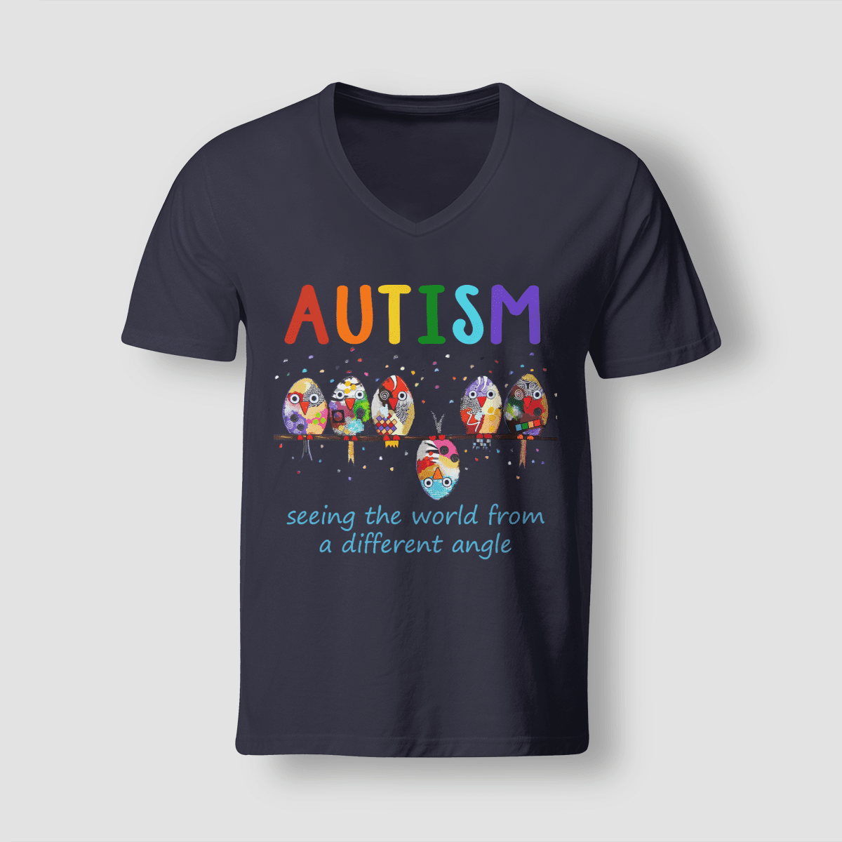 Autism bird The Autism T-Shirt, Gift for People with Depression,