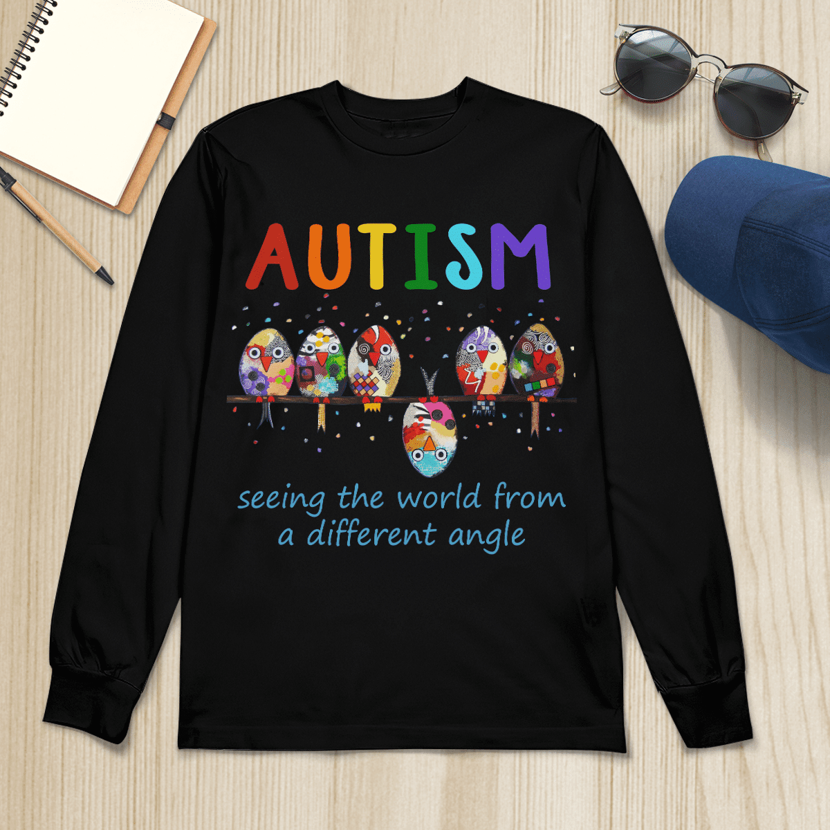 Autism bird The Autism T-Shirt, Gift for People with Depression,
