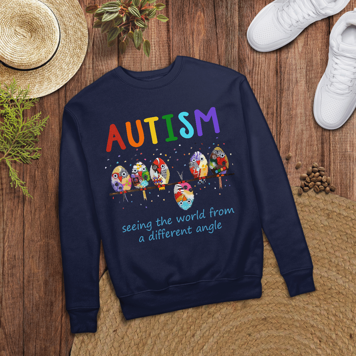 Autism bird The Autism T-Shirt, Gift for People with Depression,