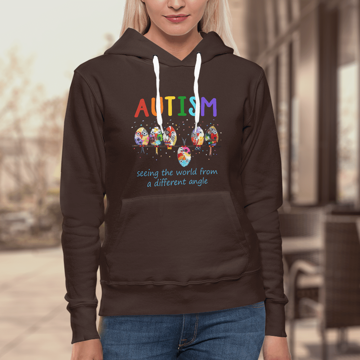 Autism bird The Autism T-Shirt, Gift for People with Depression,