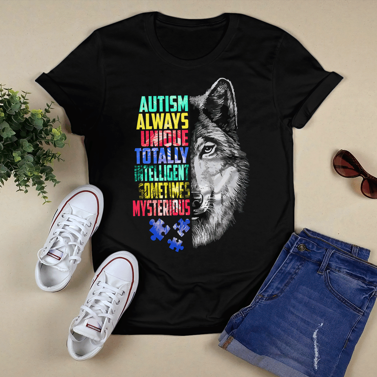 Autism always unique The Autism T-Shirt, Gift for People with Depression,