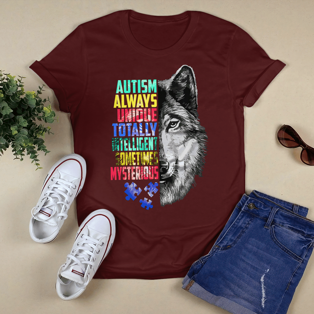 Autism always unique The Autism T-Shirt, Gift for People with Depression,