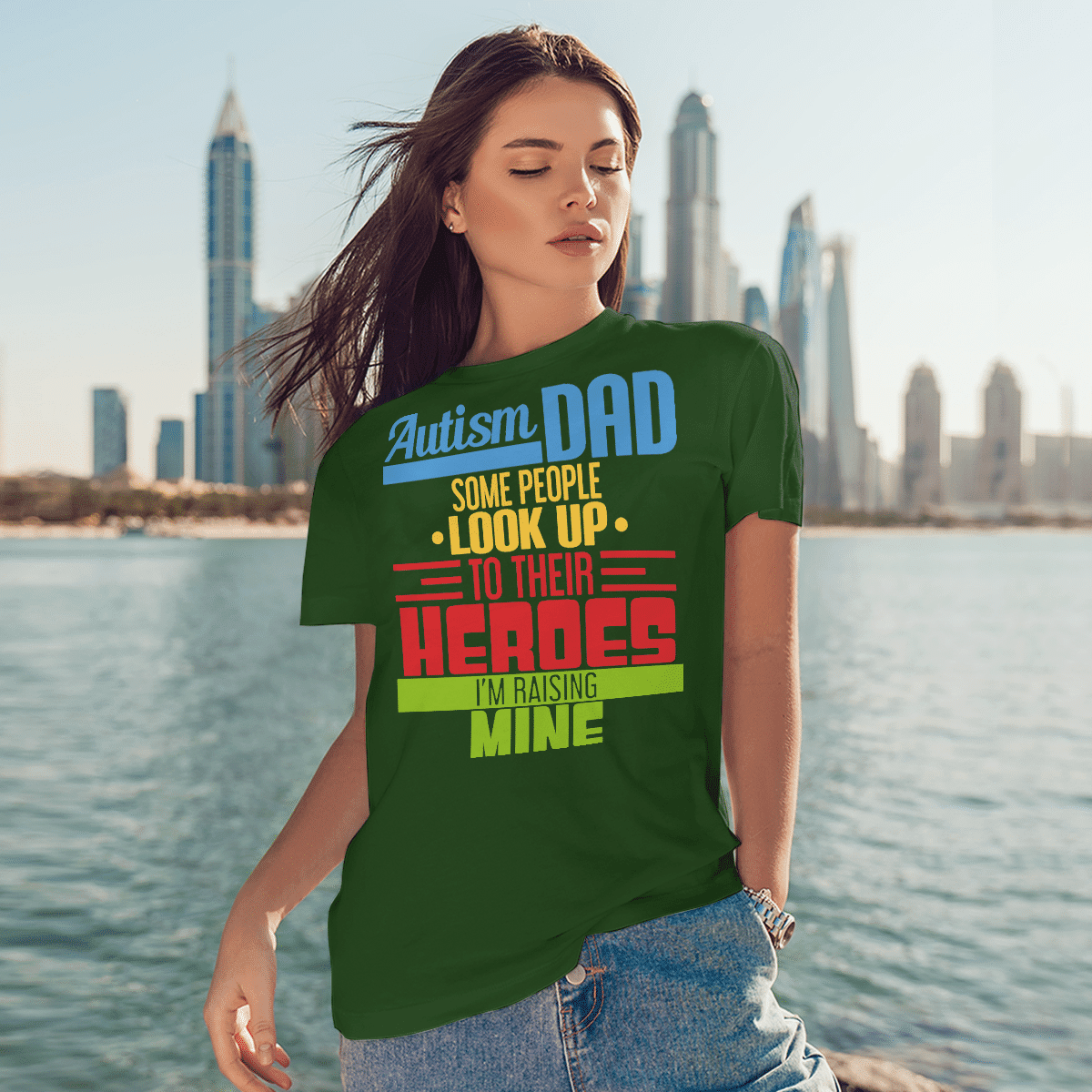 Autism dad The Autism T-Shirt, Gift for People with Depression,